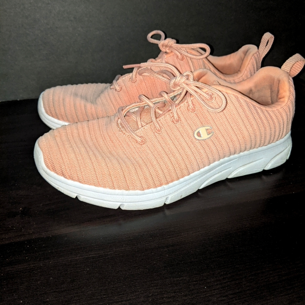 Blush pink Champion running shoes